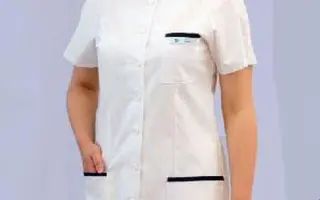 Női tunika 4012 -  Stella fehér, 180g/m2, 50% pamut 50%/ polyeszter, 90C mosható. 1