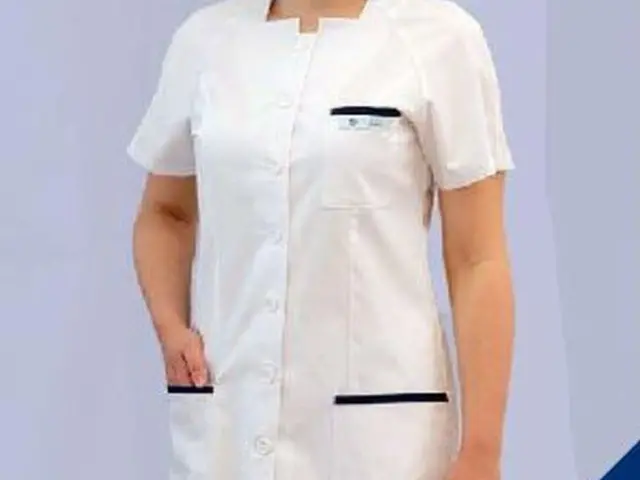 Női tunika 4012 -  Stella fehér, 180g/m2, 50% pamut 50%/ polyeszter, 90C mosható.
