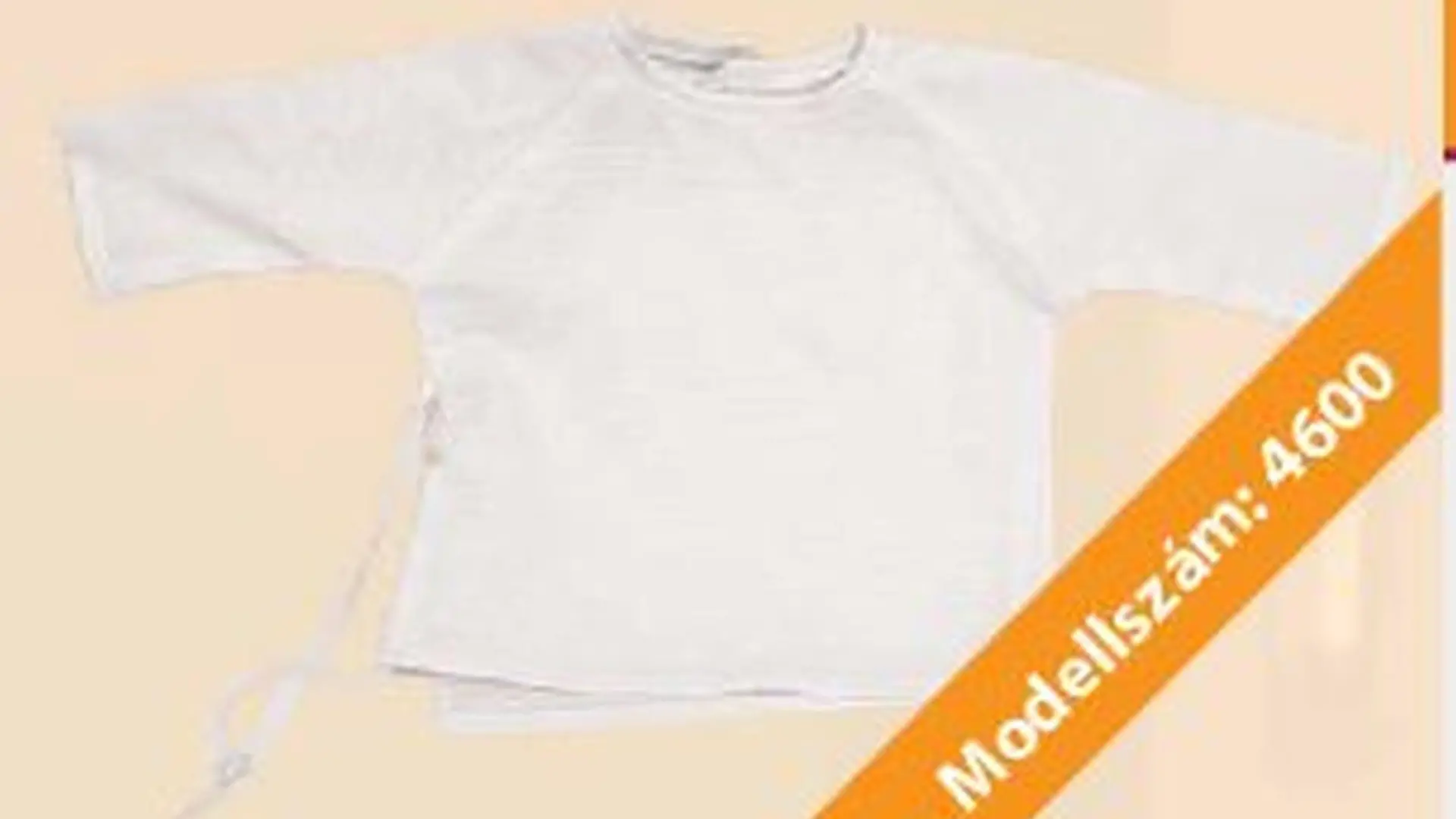 Rékli 4600 - Grace fehér, 150g%m2, 100% pamut, 90C mosható. Mérete:56.