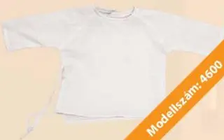 Rékli 4600 - Grace fehér, 150g%m2, 100% pamut, 90C mosható. Mérete:56. 1