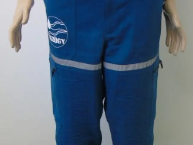 Védekezési derekas nadrág, petrolkék 2301/A