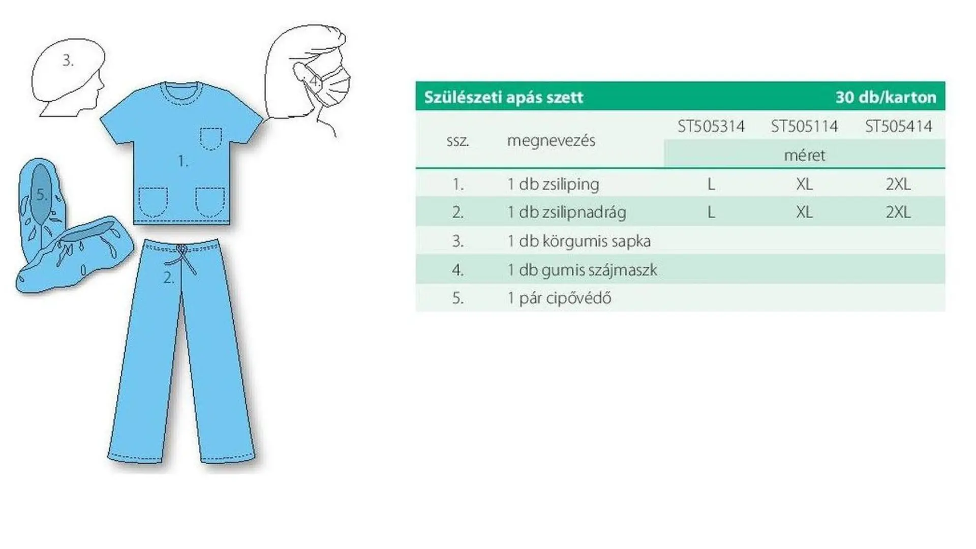 Maszk orrmerevítővel, gumis 4974