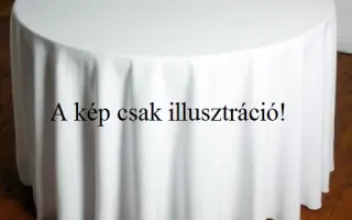 Asztalterítő 6839 - Pötyi microdamaszt, fehér, 100% polyeszter, 40C mosható 1